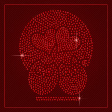 Rhinestone Valentines Day Template