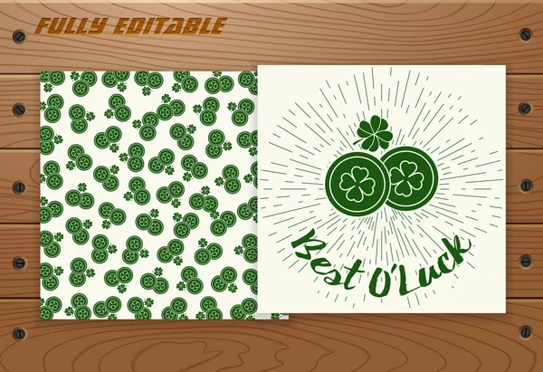 Tarjeta de San Patricio — Vector de stock