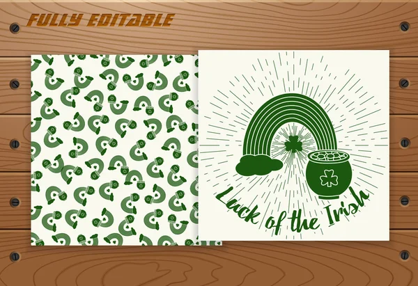 Tarjeta de San Patricio — Vector de stock