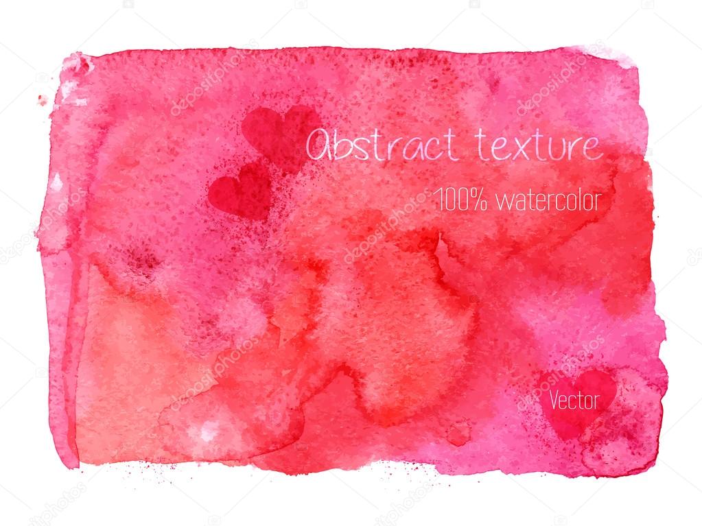 Pink  watercolor background.