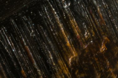 Mikroskop altında bir bıçak aşırı closeup