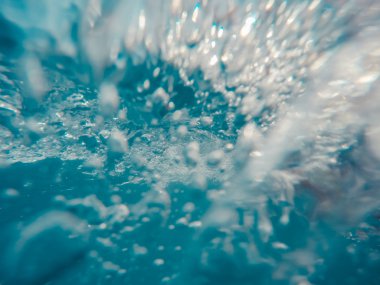 Hareket kabarcıkları sualtı görüntüleme