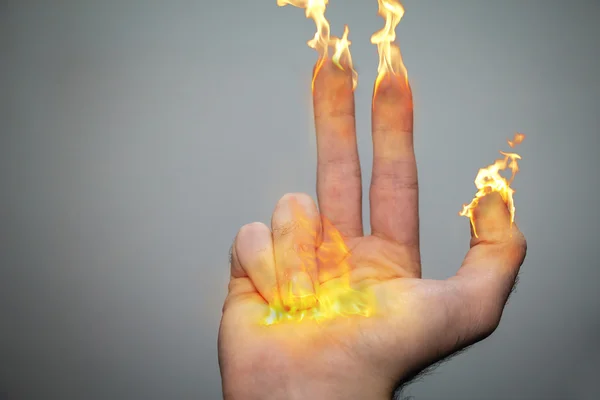 Fingers of candles — Stock Photo, Image