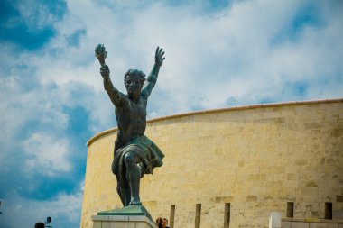 Budapeşte, Macaristan Özgürlük Heykeli (Özgürlük heykeli) heykeli yan