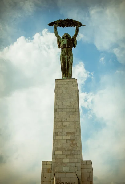 Socha svobody (Socha svobody) v Budapešti, Maďarsko — Stock fotografie
