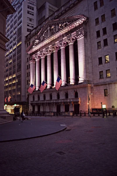 Financial district wall street — Stock Photo, Image