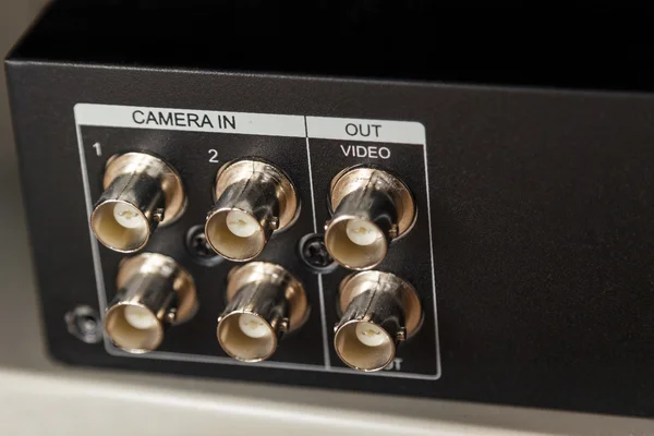arka panel bağlantı noktalarında DVR koaksiyel kamerada