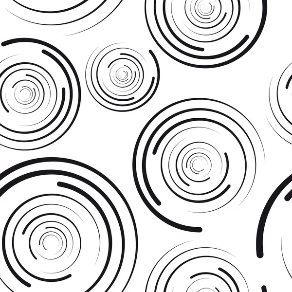 Concentric circles seamless pattern — Stock Vector