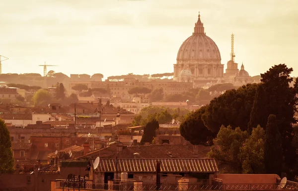 Roma cityscape, Saint Peter Bazilikası'na (San Pietro), İtalya