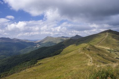 Bieszczady Dağlar tepeler