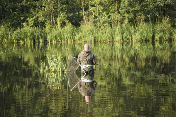 Angling at the morning — Stock Photo, Image