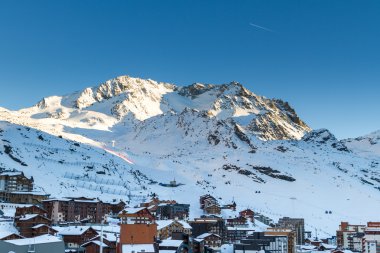 Val Thorens Kayak Merkezi üç vadiler, Fransa'nın görünümünü