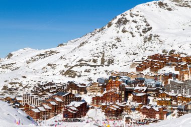 Val Thorens Kayak Merkezi üç vadiler, Fransa'nın görünümünü