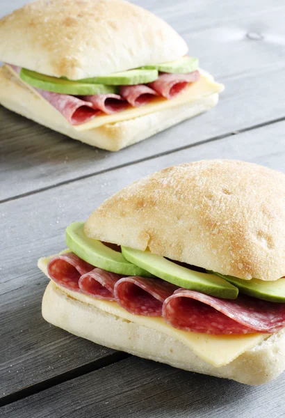 Sandwich italiano de ciabatta —  Fotos de Stock