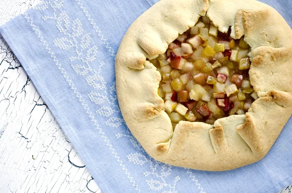 Apple pear galette — Stock Photo, Image