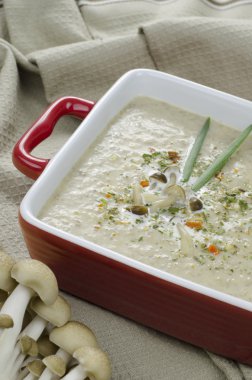 Mantar kremalı çorba.