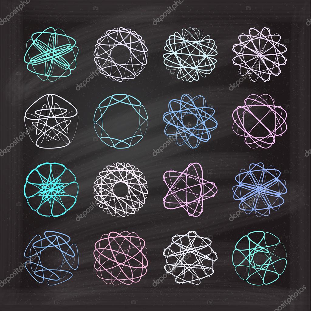 chalk spirograph