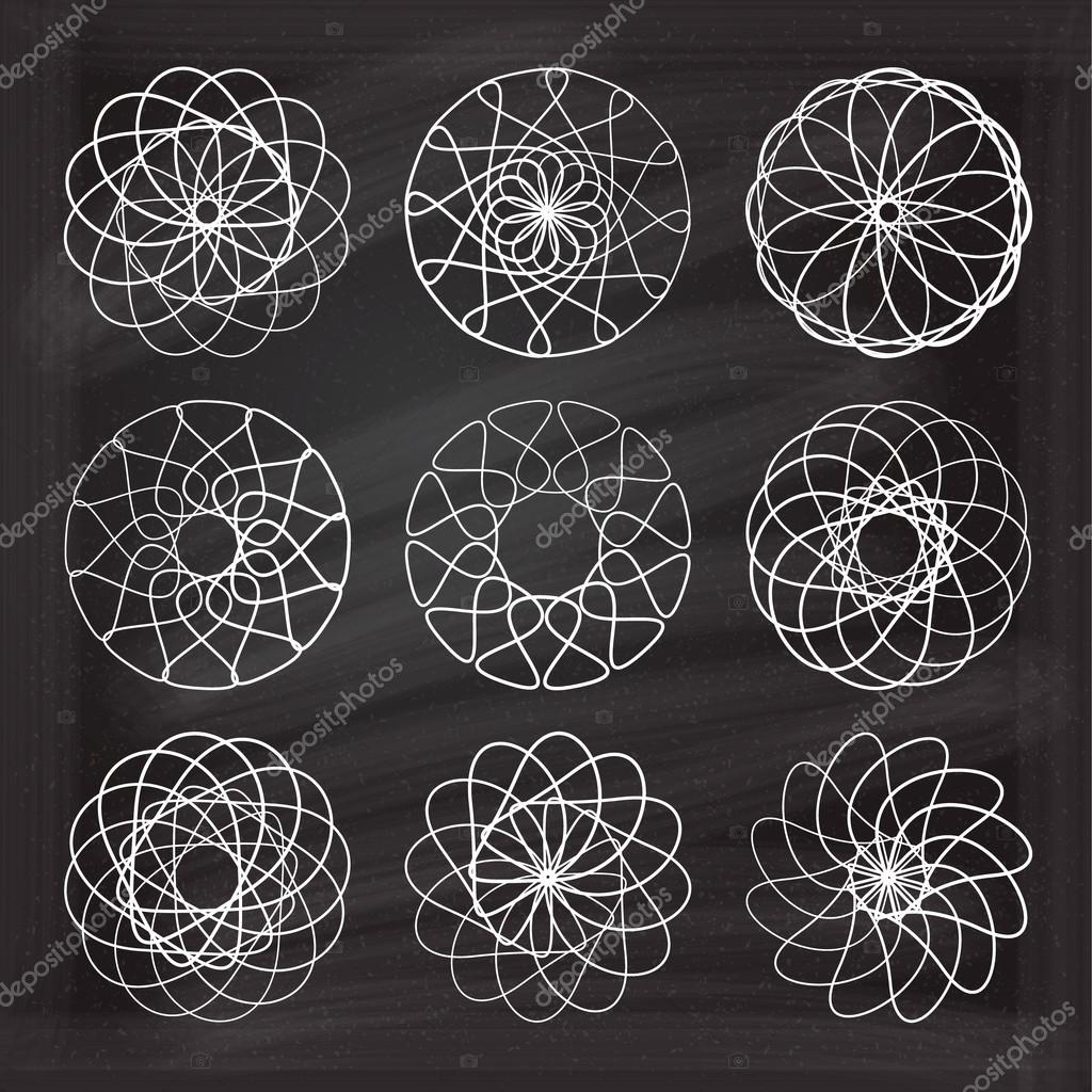 chalk spirograph