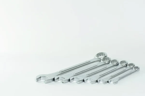 Wrench on white background — Stock Photo, Image