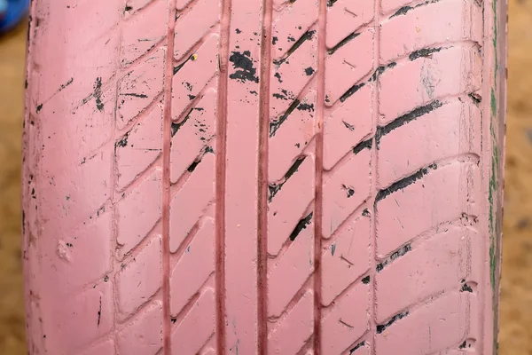 Old tires pink