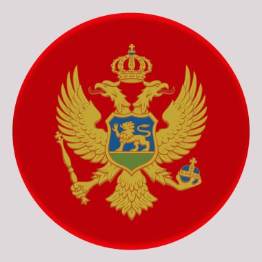 Karadağ 'ın 3D Bayrağı Avatar Çemberinde.