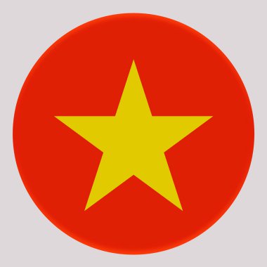 Vietnam 'ın 3 boyutlu bayrağı Avatar çemberinde.