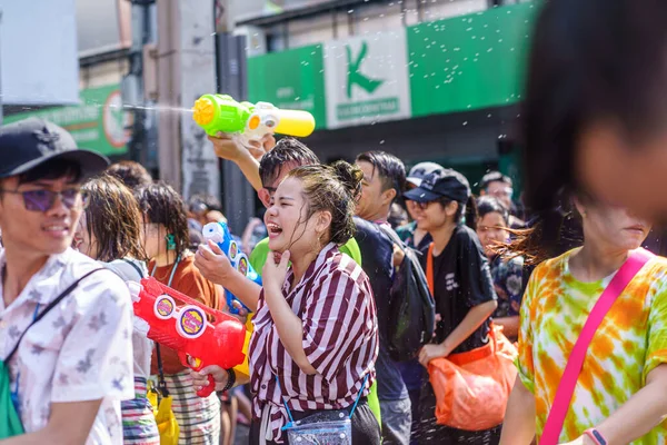 Siam Meydanı Bangkok Tayland Apr 2019 Tayland Yeni Yıl Kutlamalarına — Stok fotoğraf