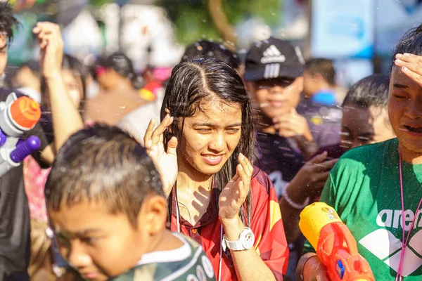 Siam Square Bangkok Tailandia Abril 2019 Acción Corta Gente Une — Foto de Stock