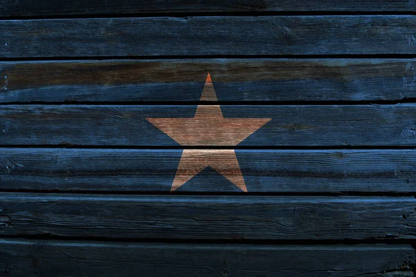 Flag Somalia Old Wood Wall Background — Stock Photo, Image