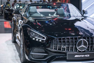 Nonthaburi, Tayland - 27 Mart 2021: The 42. Bangkok Uluslararası Otomobil Fuarı Tayland 2021 IMPACT Arena, Muang Thong Thani, Nonthaburi, Tayland.