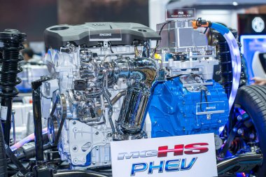 Nonthaburi, Tayland - 27 Mart 2021: The 42. Bangkok Uluslararası Otomobil Fuarı Tayland 2021 IMPACT Arena, Muang Thong Thani, Nonthaburi, Tayland.