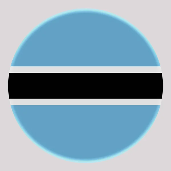 Drapeau Botswana Sur Cercle Avatars — Photo