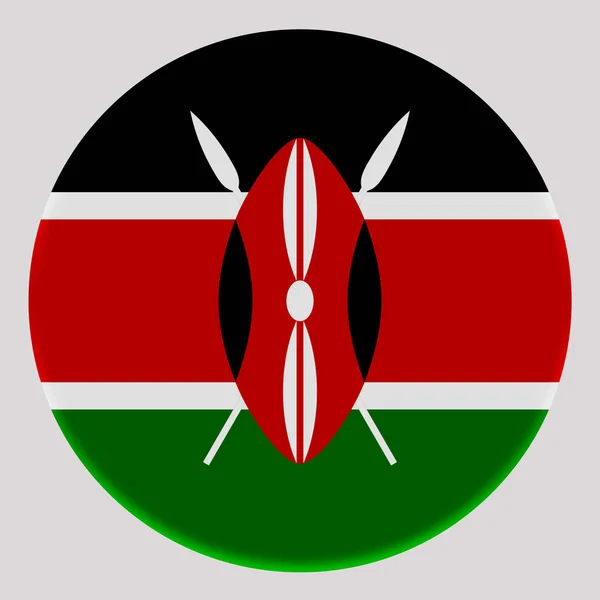 Flagge Von Kenia Auf Einem Avatarkreis — Stockfoto