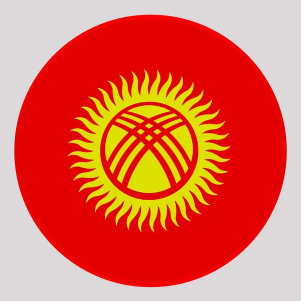 Bandiera Del Kirghizistan Cerchio Avatar — Foto Stock