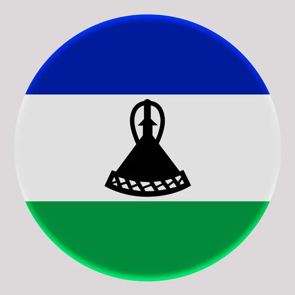 Прапор Лесото Колі Аватара — стокове фото