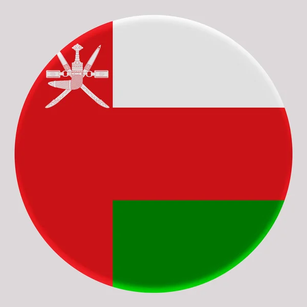 Bandeira Omã Círculo Avatar — Fotografia de Stock