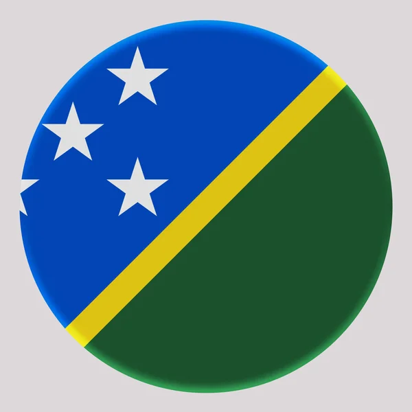 Flag Solomon Islands Avatar Circle — Stock Photo, Image