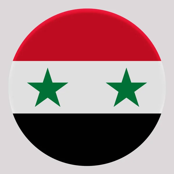 Vlag Van Syrië Een Avatar Cirkel — Stockfoto
