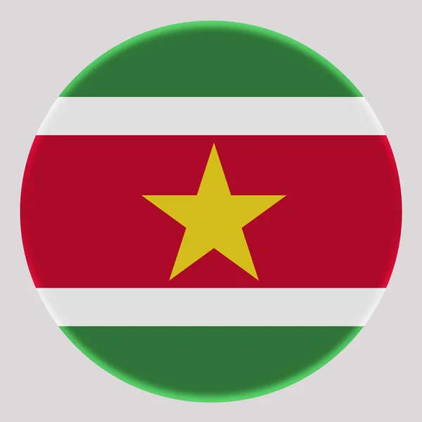 Vlag Van Suriname Een Avatar Cirkel — Stockfoto