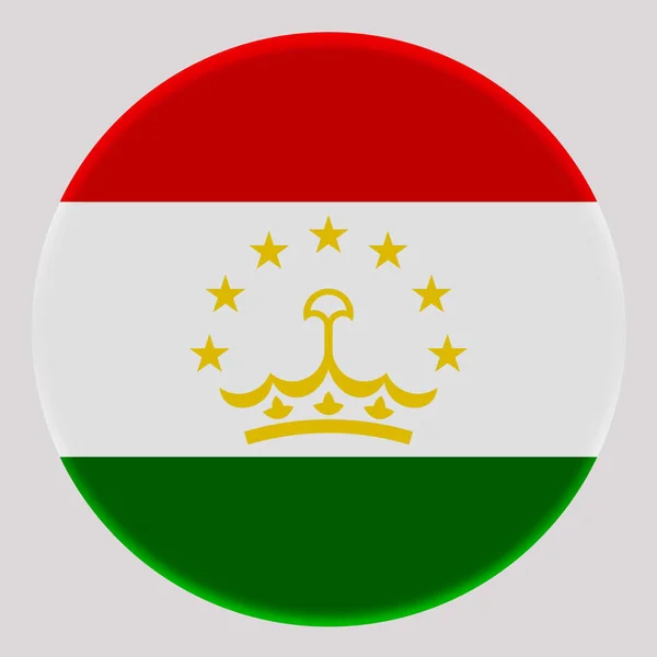 阿凡达圆环上的塔吉克斯坦3D国旗 — 图库照片