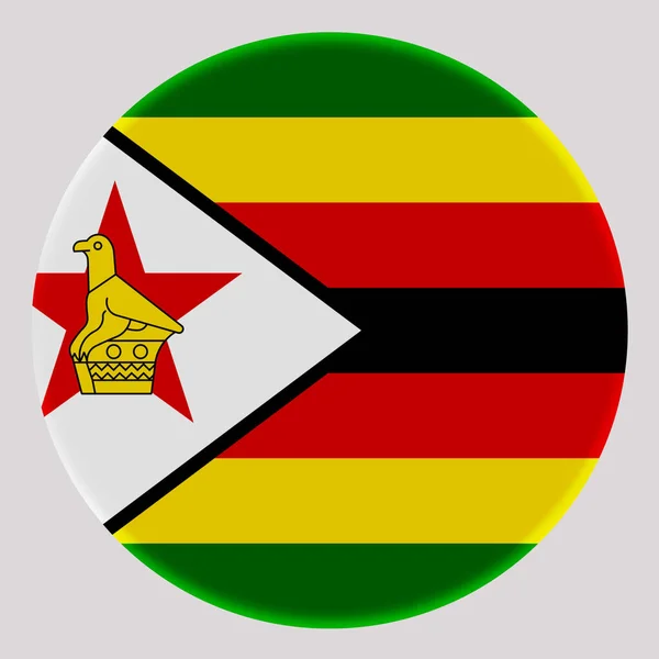 Bandiera Dello Zimbabwe Cerchio Avatar — Foto Stock