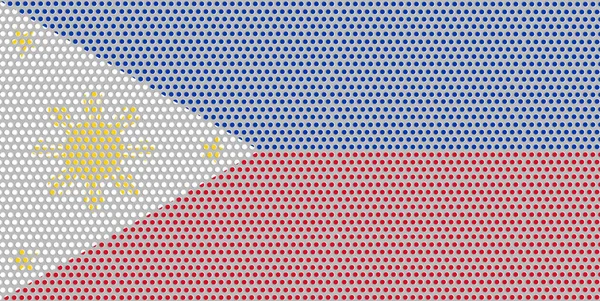 Флаг Филиппин Металлическом Фоне — стоковое фото