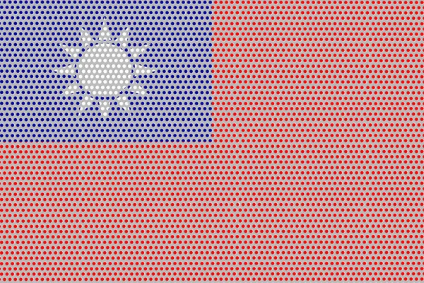 Flag Republic China Metal Wall Background — Stock Photo, Image