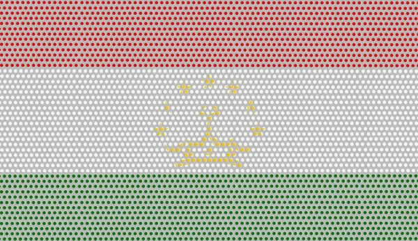 Bandiera Del Tagikistan Uno Sfondo Parete Metallica — Foto Stock