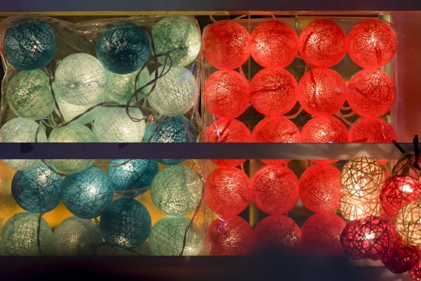 Ball lampa och Led är färgglada och ljusa — Stockfoto