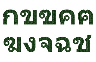 Tay karakter desen matris