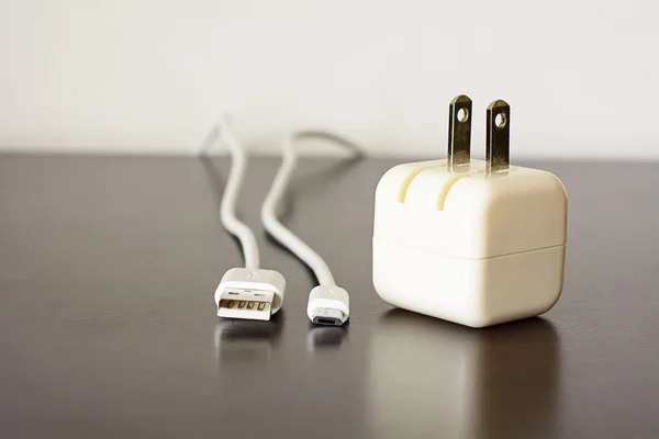 Laddaren & USB-kabel — Stockfoto