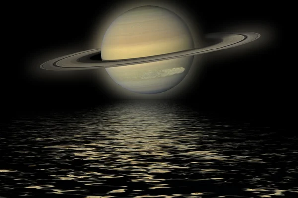 这个星球土星 — 图库照片