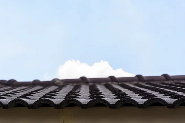 Roof tiles on nature background — Stock Photo, Image