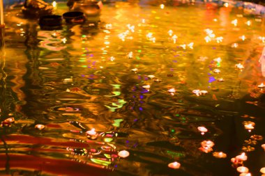 renkli Bokeh ışıkları